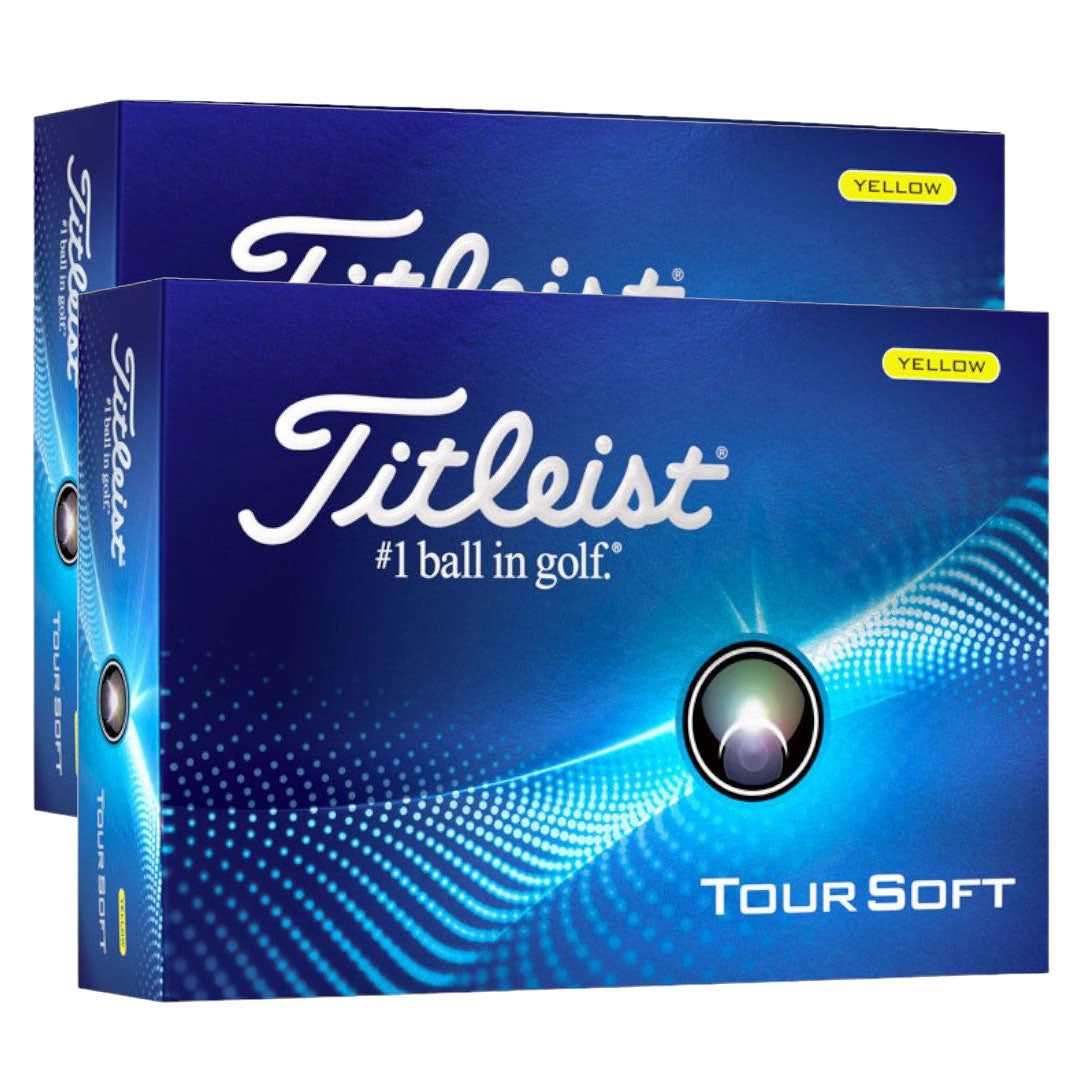 Titleist Tour Soft Yellow 2 Dozen Golf Balls + Free Gift