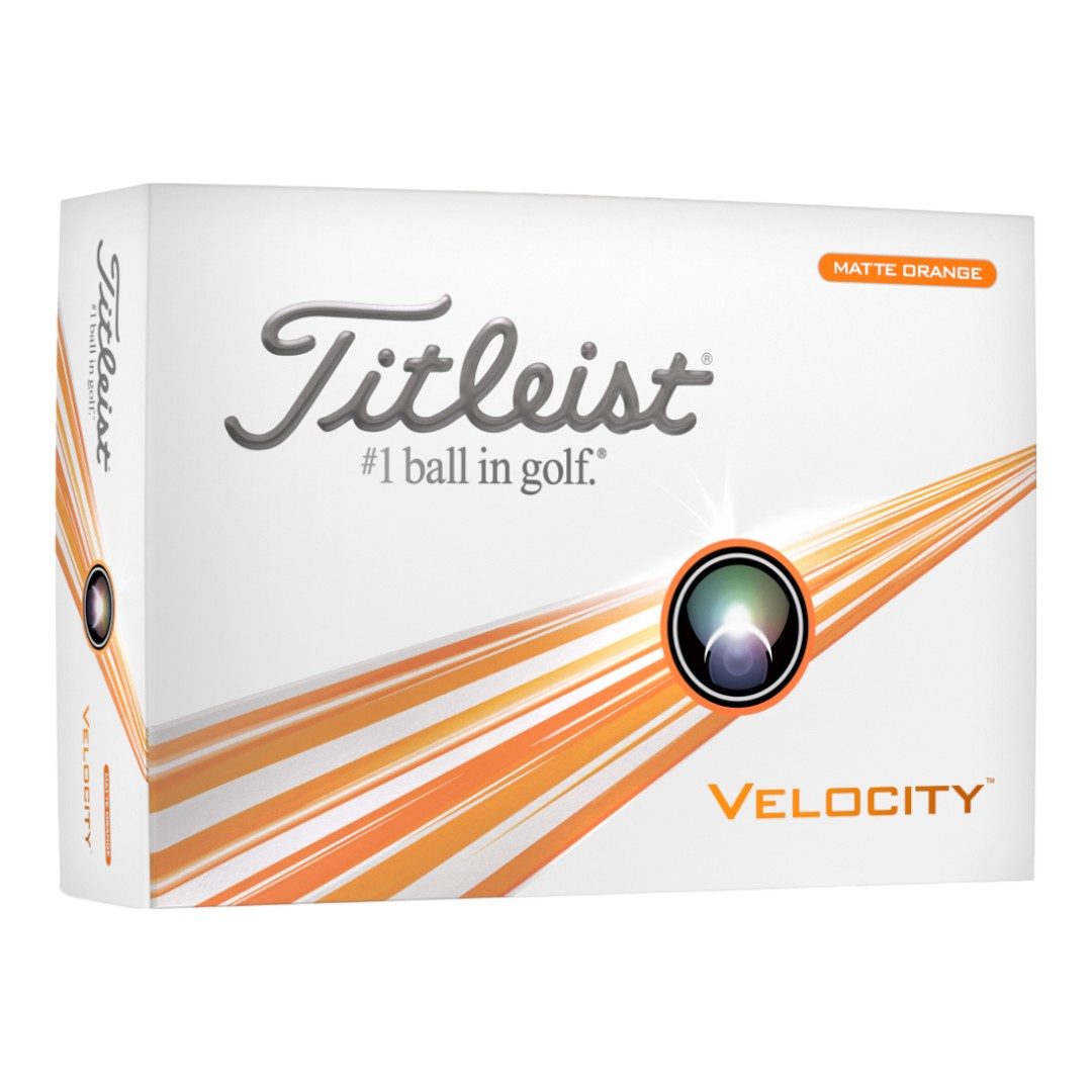 Titleist 2024 Velocity Golf Balls | Matte Orange