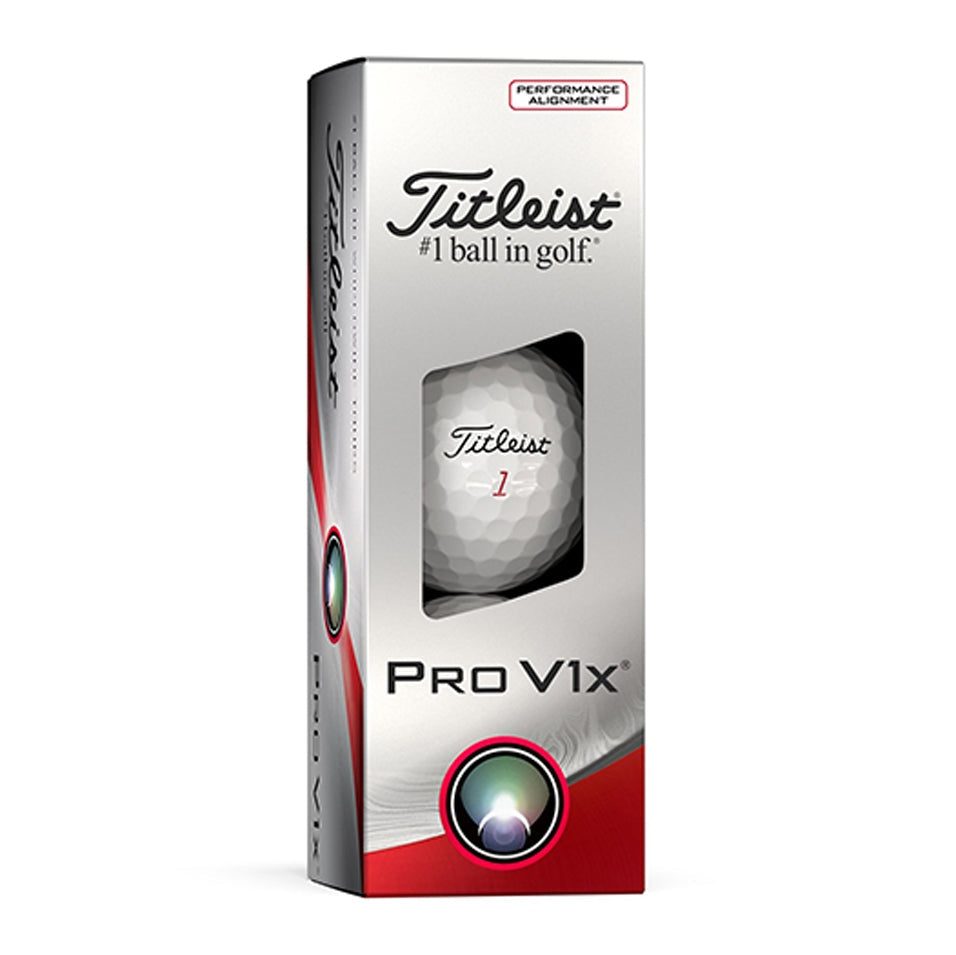 Titleist Pro V1x Performance Alignment Golf Balls | White