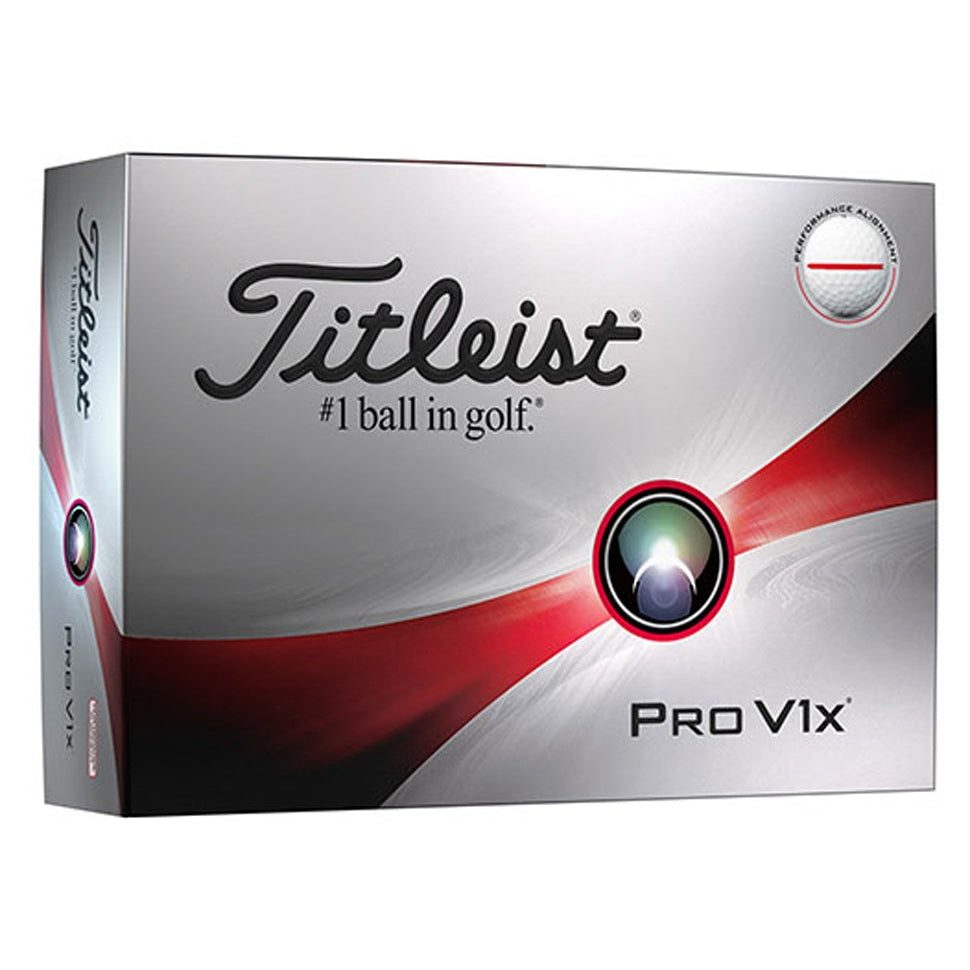 Titleist Pro V1x Performance Alignment Golf Balls | White