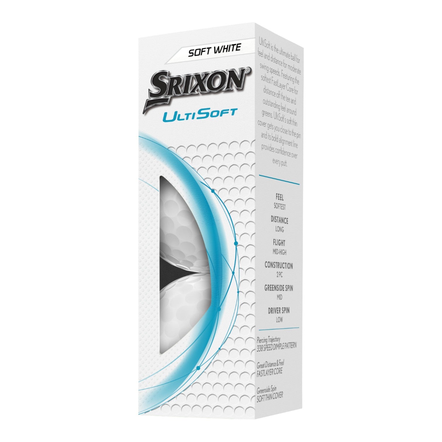 Srixon 2025 UltiSoft Golf Balls | White