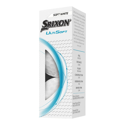 Srixon 2025 UltiSoft Golf Balls | White