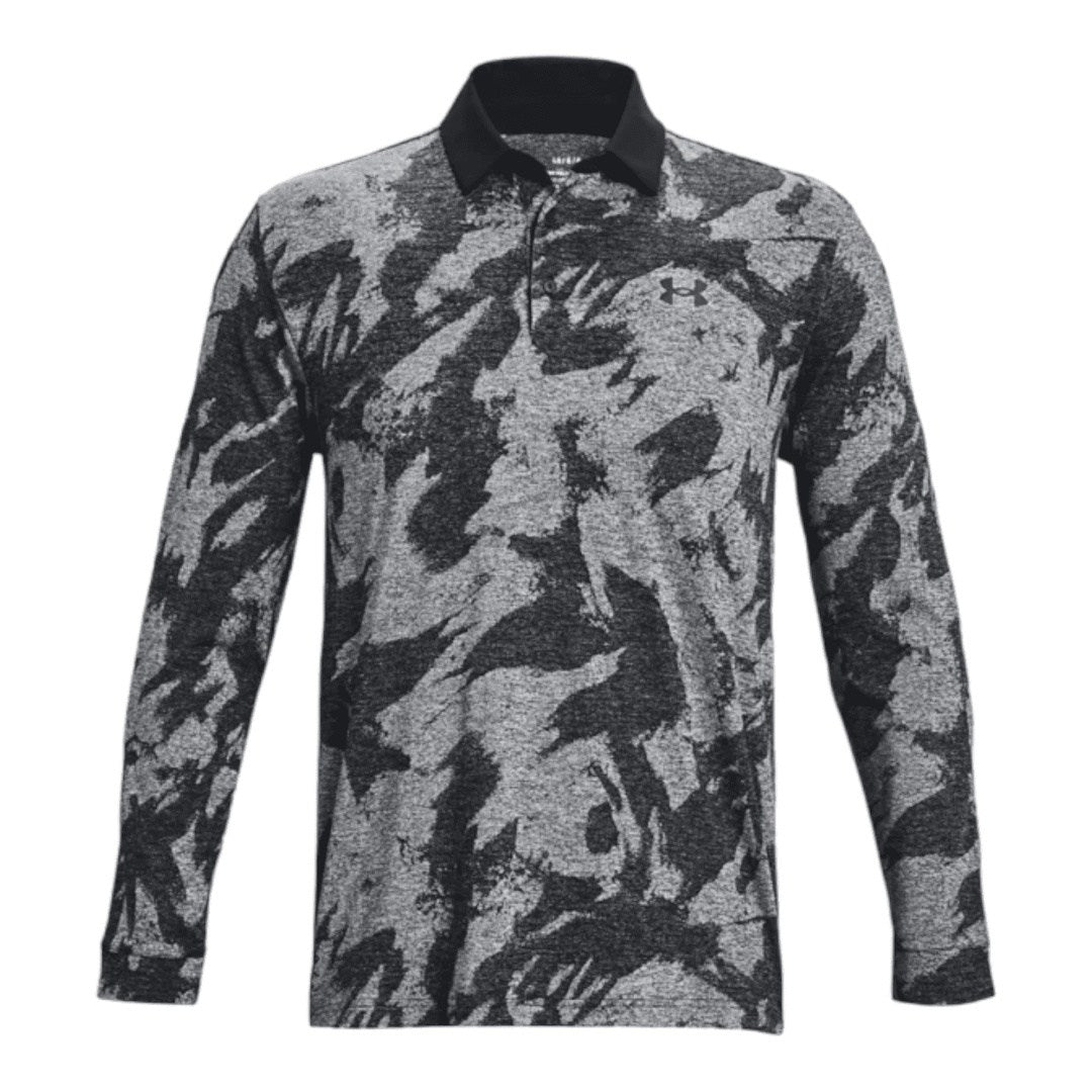 Under Armour Jacquard Long Sleeve Golf Polo 1379727