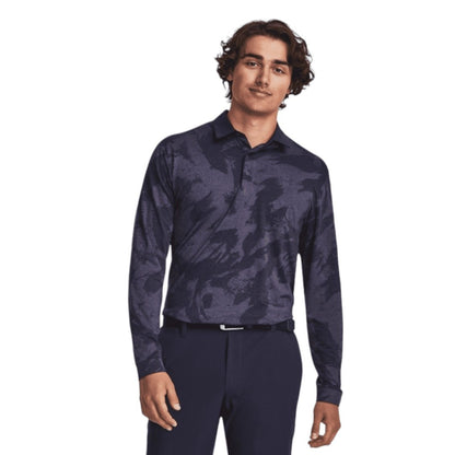 Under Armour Jacquard Long Sleeve Golf Polo 1379727