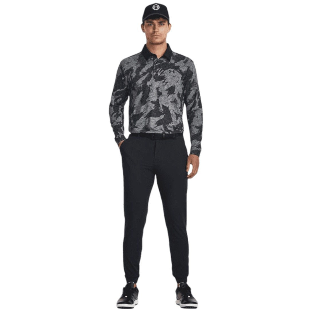 Under Armour Jacquard Long Sleeve Golf Polo 1379727