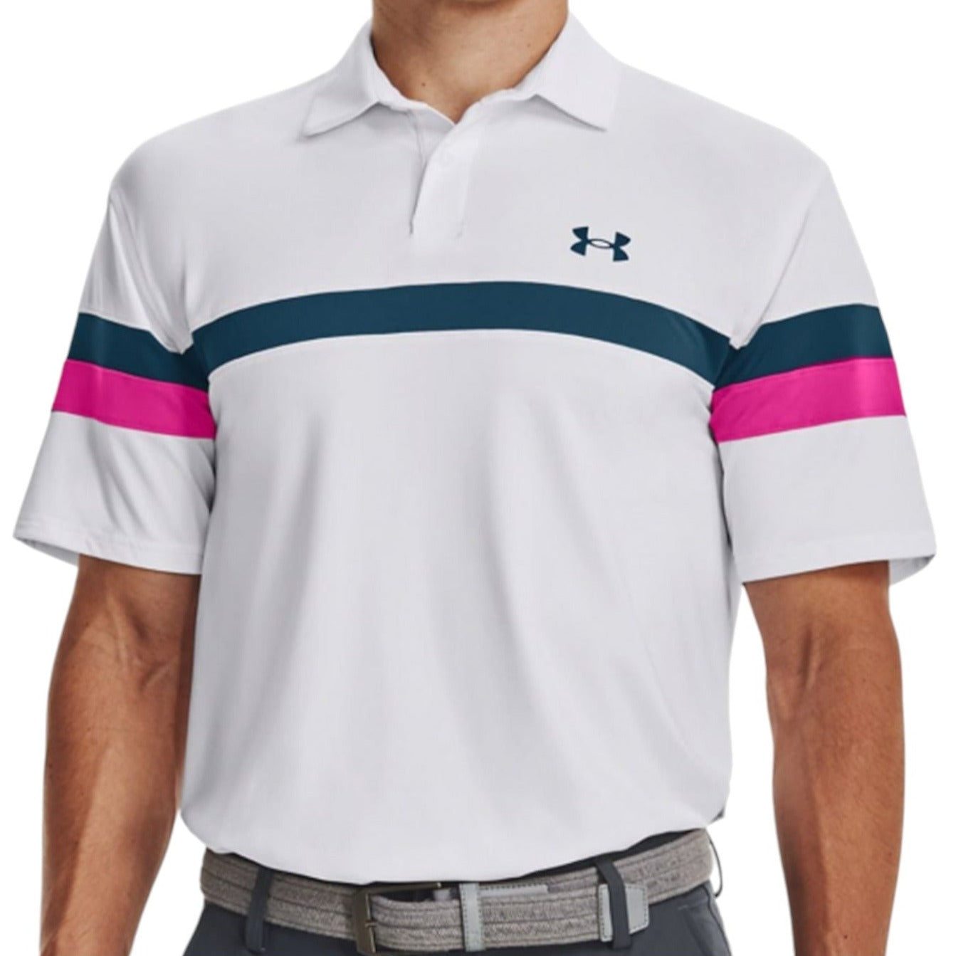 Under Armour T2G Color Block Golf Polo Shirt 1377379