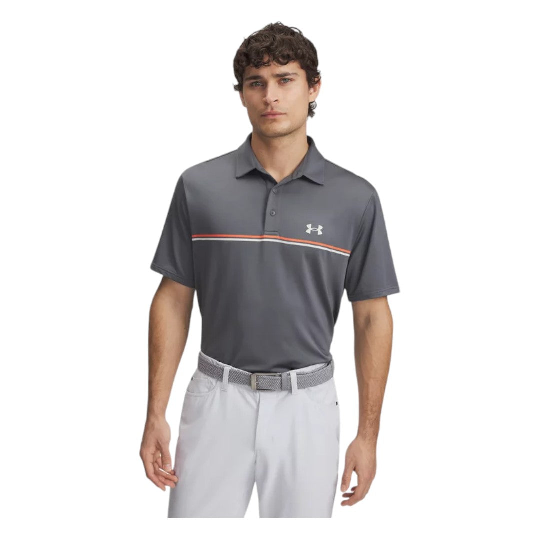 Under Armour Playoff 3.0 Stripe Golf Polo Shirt 1378676