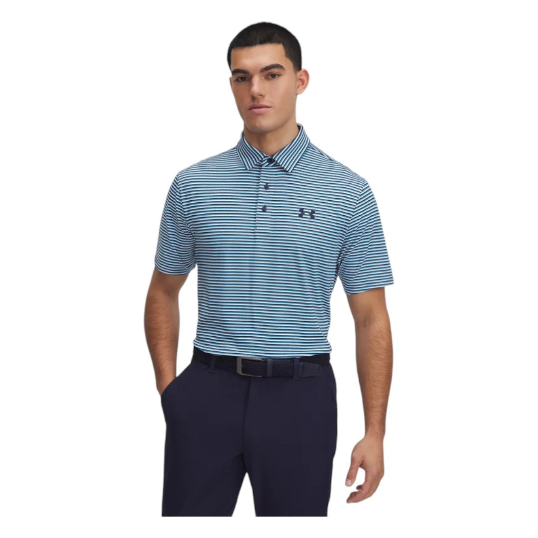 Under Armour Playoff 3.0 Stripe Golf Polo Shirt 1378676