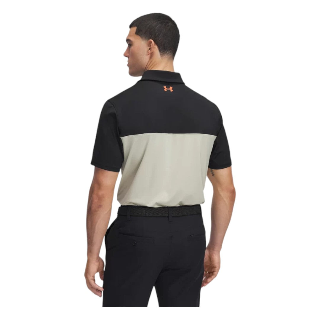 Under Armour Tee To Green Colour Block Golf Polo Shirt 1383139