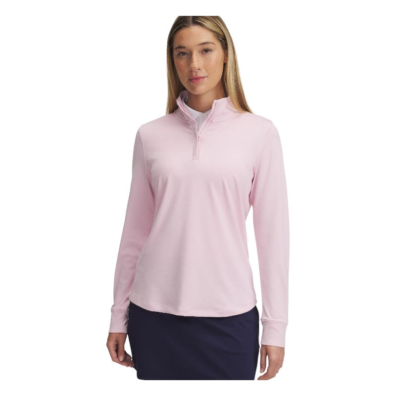 Ladies Under Armour Playoff 1/4 Zip Golf Mid Layer 1383614