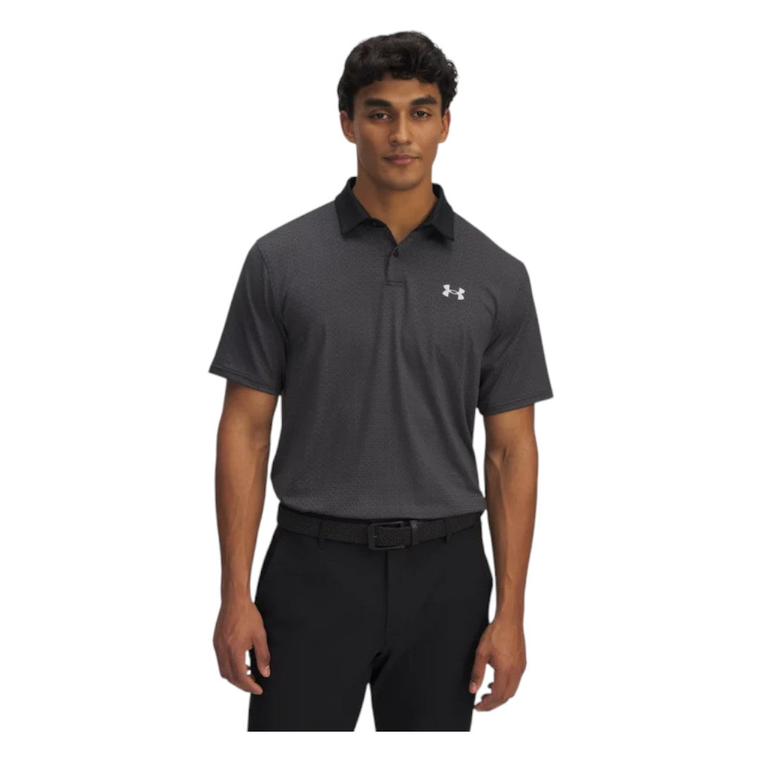 Under Armour Tee To Green Printed Golf Polo Shirt 1383715