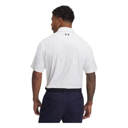 Under Armour Tee To Green Printed Golf Polo Shirt 1383715