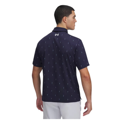 Under Armour Tee To Green Printed Golf Polo Shirt 1383715