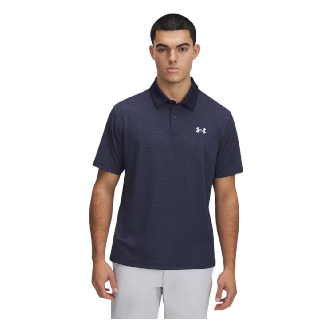 Under Armour Tee To Green Printed Golf Polo Shirt 1383715