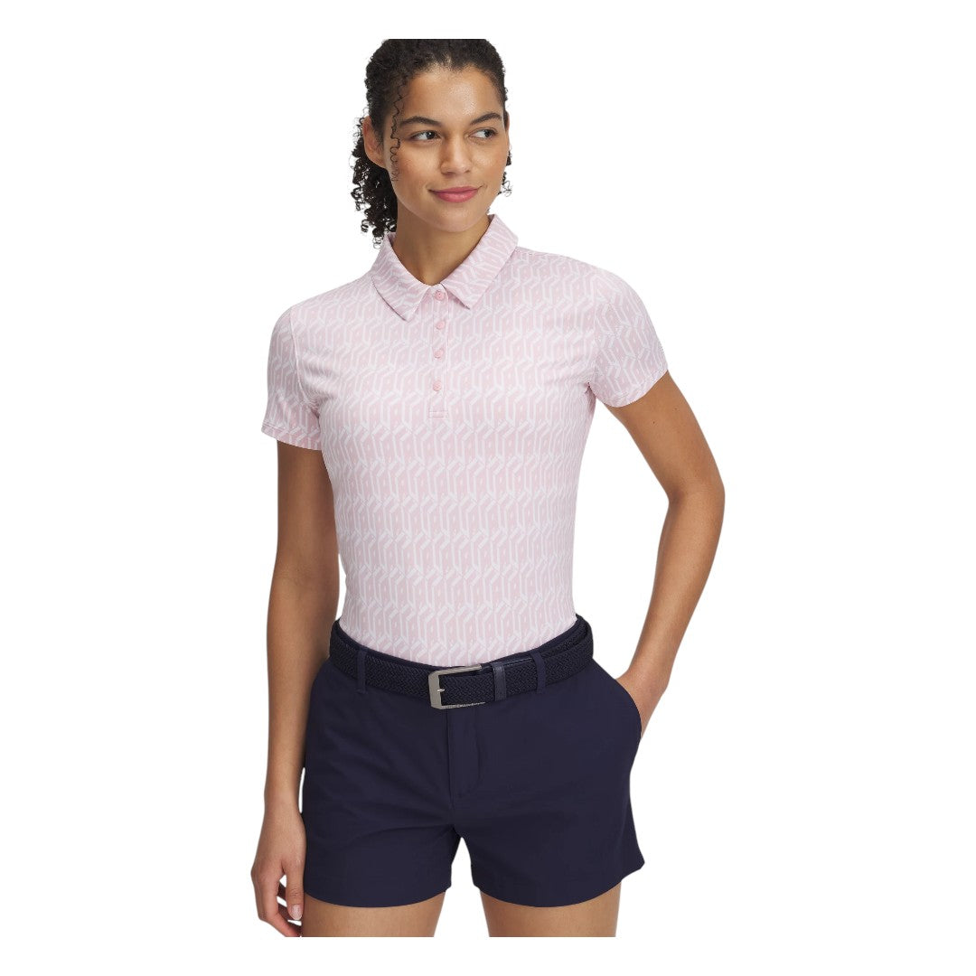 Under Armour Ladies Playoff 3.0 Printed Golf Polo Shirt 1387148