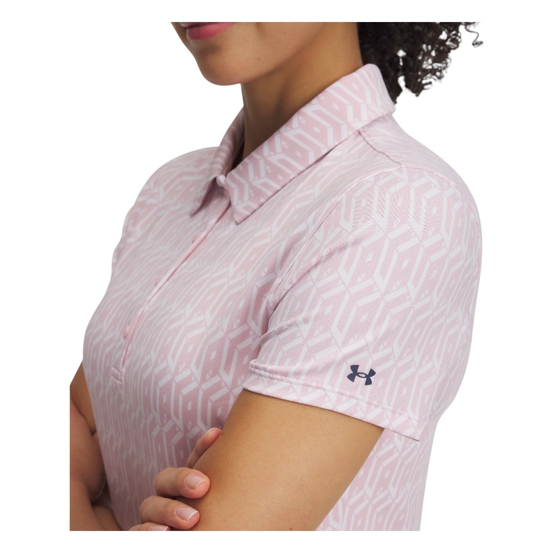 Under Armour Ladies Playoff 3.0 Printed Golf Polo Shirt 1387148