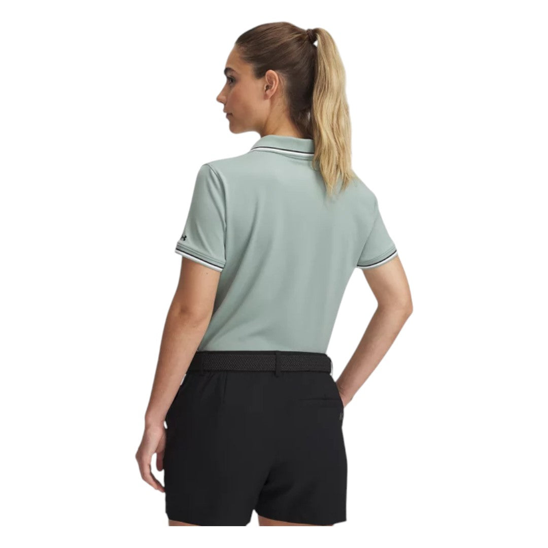 Under Armour Ladies Drive Rib SS Golf Polo Shirt 6000657