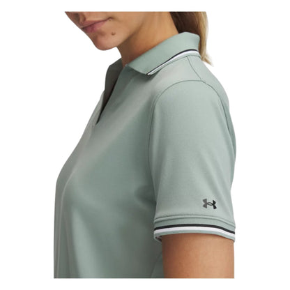 Under Armour Ladies Drive Rib SS Golf Polo Shirt 6000657