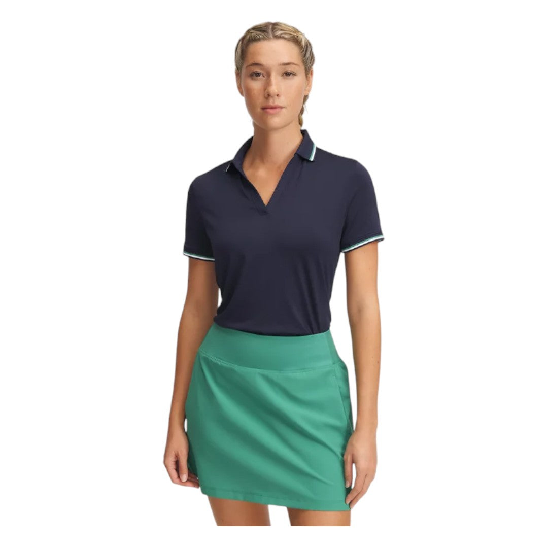 Under Armour Ladies Drive Rib SS Golf Polo Shirt 6000657