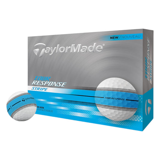 Taylormade 2025 Tour Response Stripe Golf Balls | Neon Blue