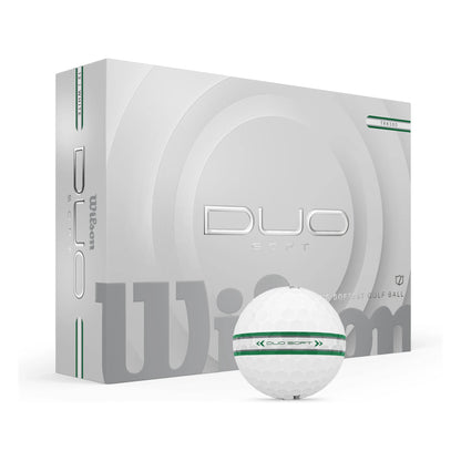 Wilson 2025 Duo Soft TRK360 Golf Balls | White/Green