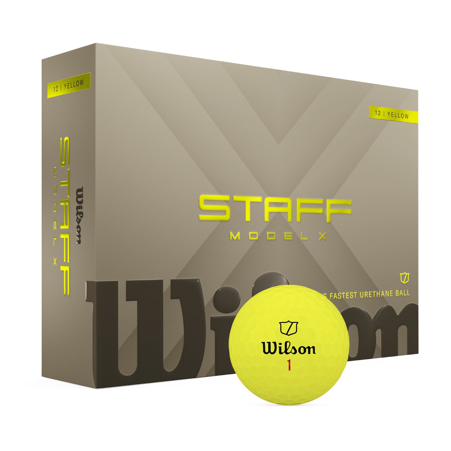 Wilson 2026 Staff Model X Golf Balls | Yellow