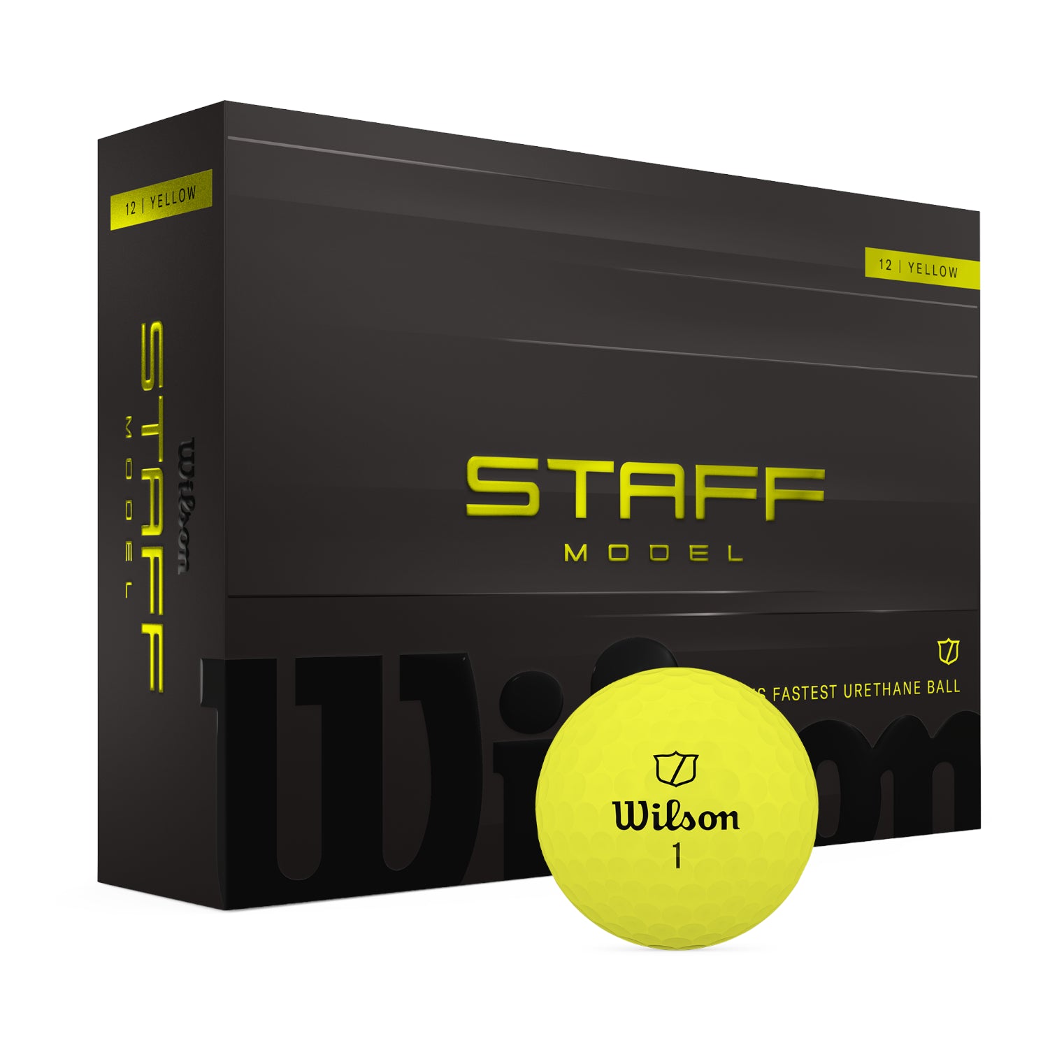 Wilson 2026 Staff Model Golf Balls | Yellow