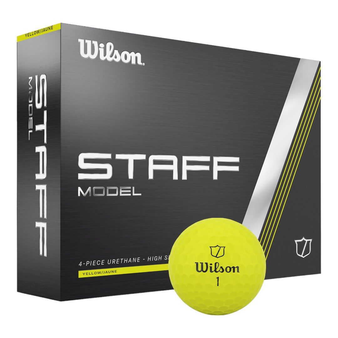 Wilson 2024 Staff Model Golf Balls | Yellow