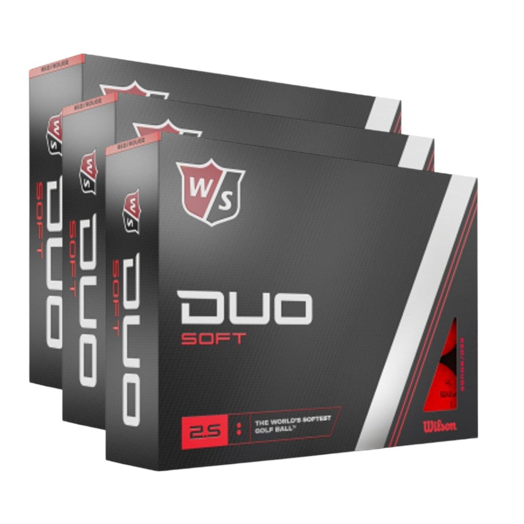 Wilson Duo Soft Golf Balls | Red | 3 For 2