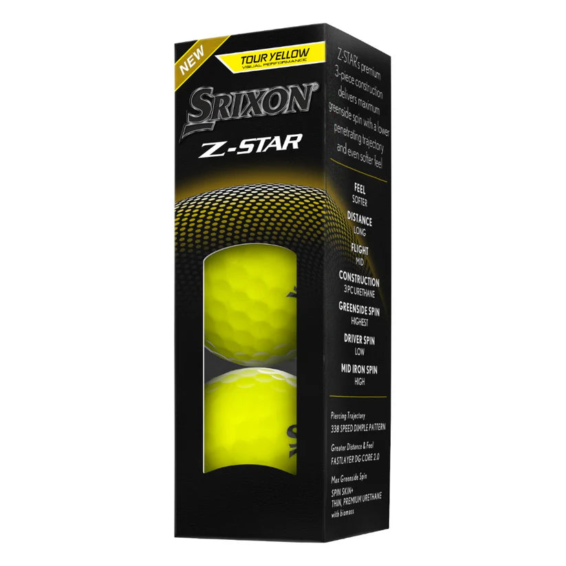 Srixon 2026 Z-Star Personalised Yellow Golf Balls | 4 FOR 3