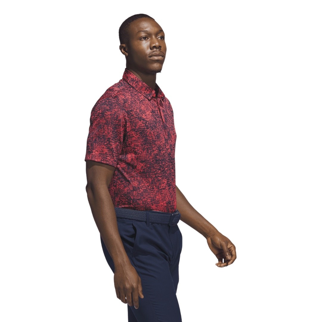red adidas golf shirt