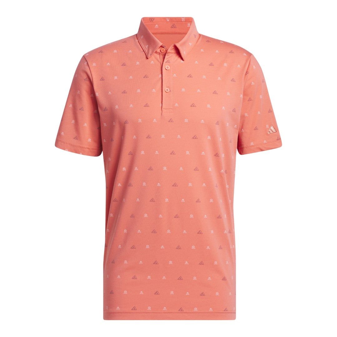 adidas Go-To Mini-Crest Golf Print Shirt IS7333