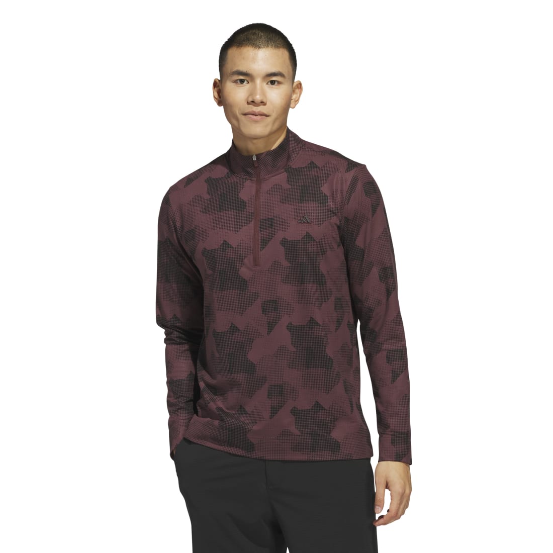 adidas Go-To Printed 1/4 Zip Golf Mid Layer IK3018