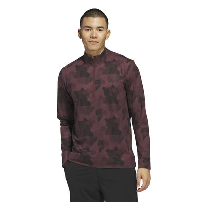 adidas Go-To Printed 1/4 Zip Golf Mid Layer IK3018