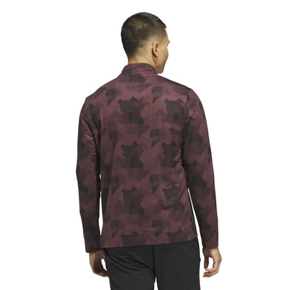 adidas Go-To Printed 1/4 Zip Golf Mid Layer IK3018