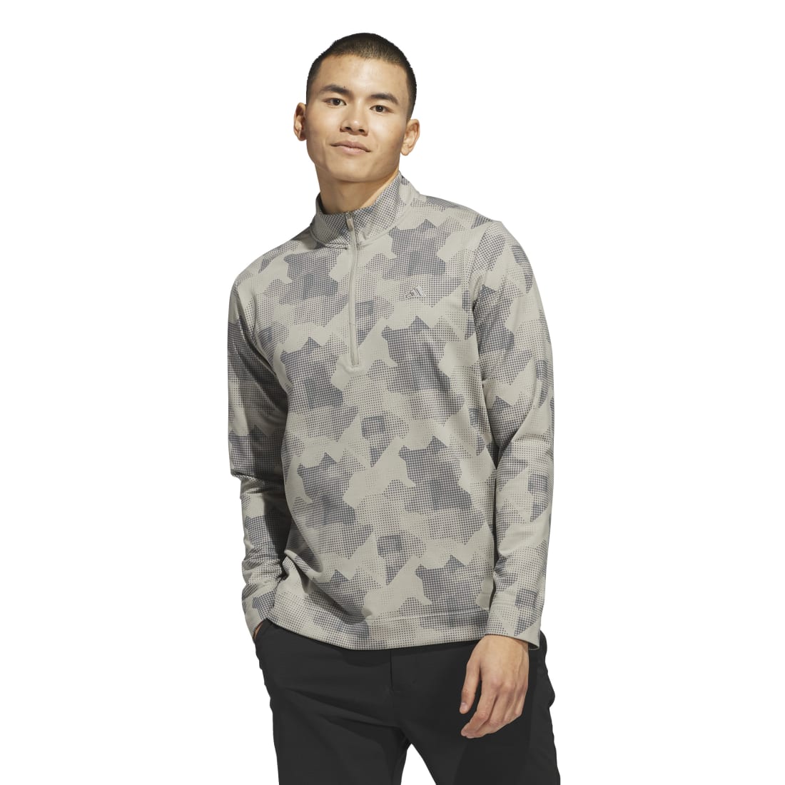 adidas Go-To Printed 1/4-Zip Golf Mid Layer IK3019