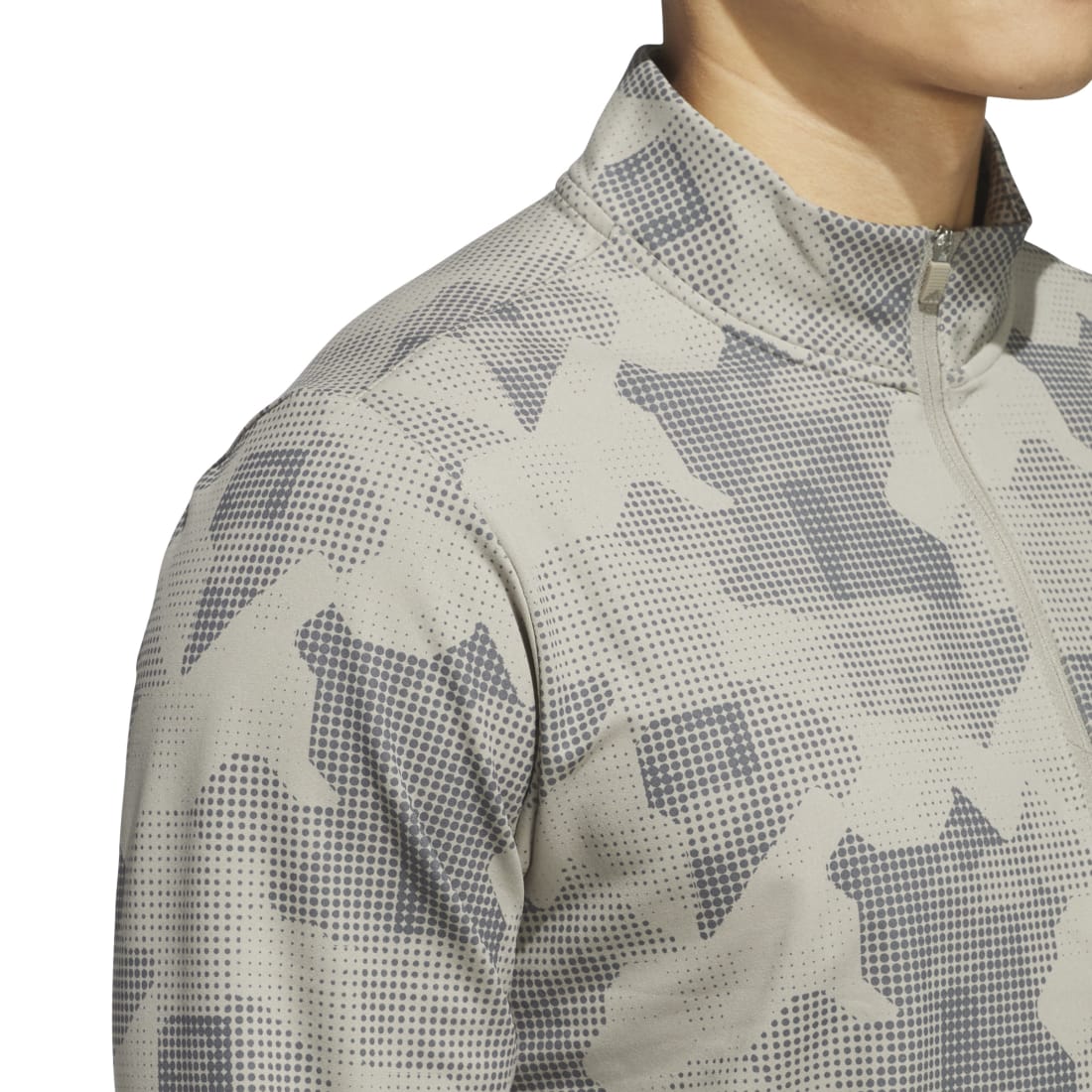 adidas Go-To Printed 1/4-Zip Golf Mid Layer IK3019