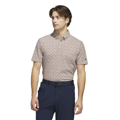 adidas Go-To Printed Stripe Golf Polo Shirt JF4931