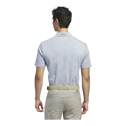 adidas Golf Go-To Mini-Crest Print Golf Polo Shirt IS7332