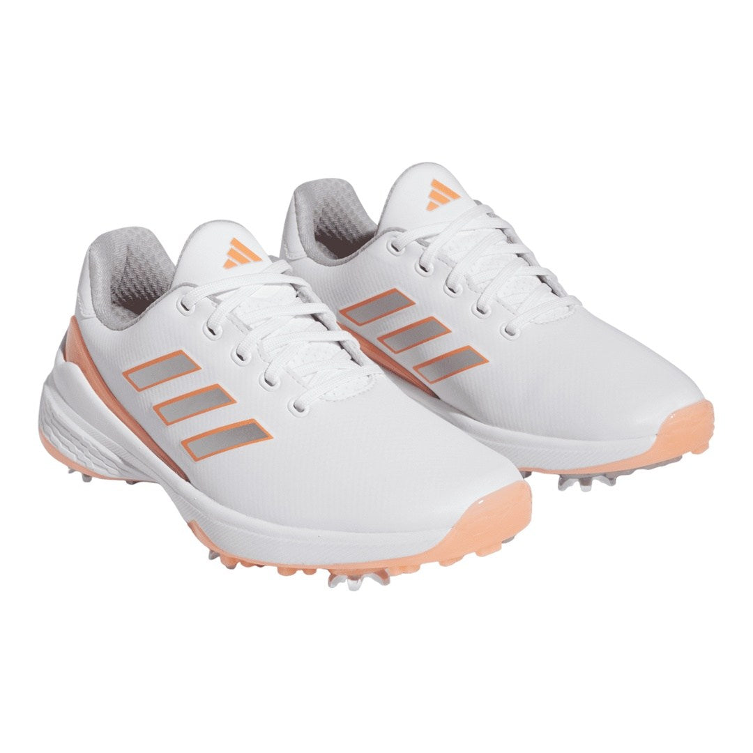 adidas Ladies ZG23 Lightstrike Golf Shoes GZ2176 | White/Orange
