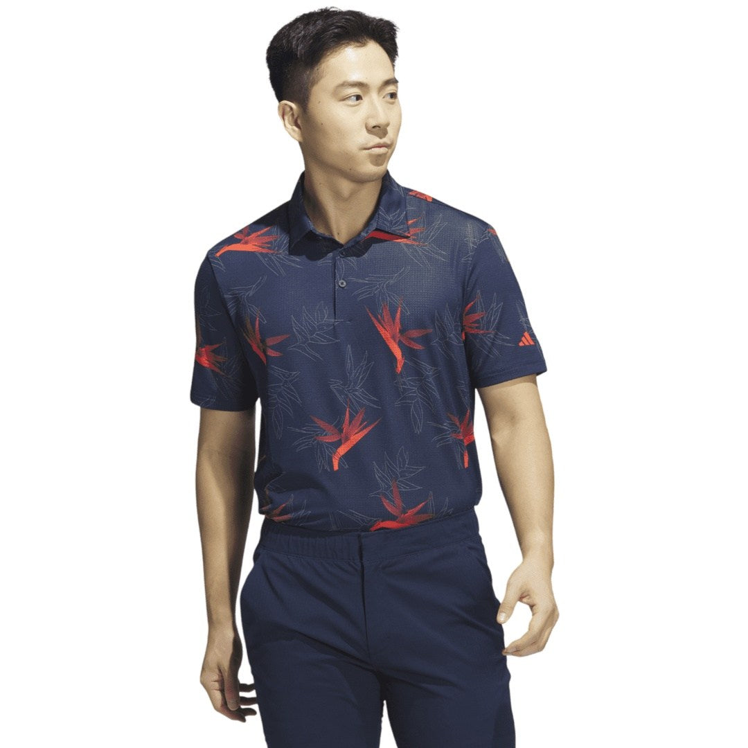 adidas Oasis Mesh Print Golf Shirt IL9631