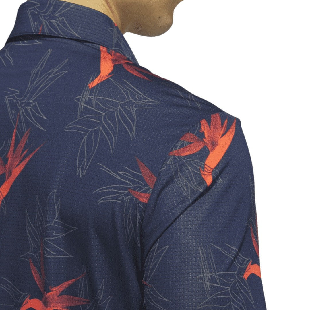 adidas Oasis Mesh Print Golf Shirt IL9631