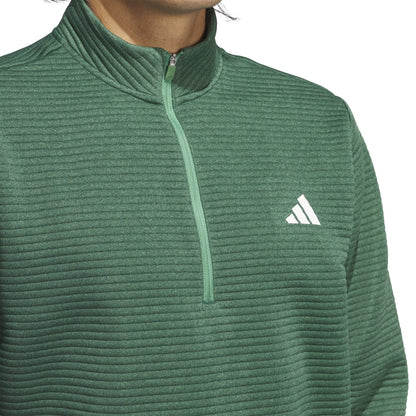 adidas Ultimate365 DWR Textured 1/4 Zip Golf Mid Layer IL0560