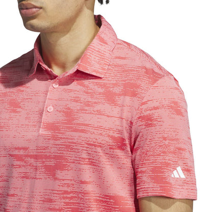adidas Ultimate365 Textured Stripe Golf Polo Shirt IW1404