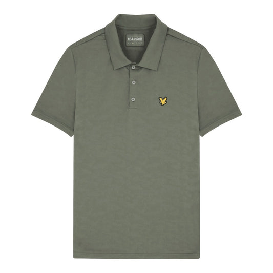 Lyle & Scott Seafoam Jacquard Golf Polo Shirt SP1863G