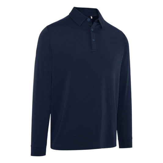 Callaway Soft Touch Long Sleeve Knit Golf Polo Shirt CGKFF0C2