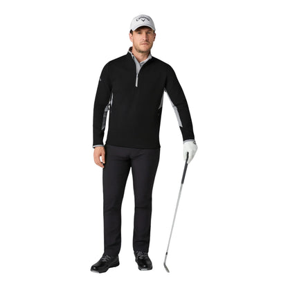 Callaway Blocked LS 1/4 Zip Golf Pullover CGKFF0F8