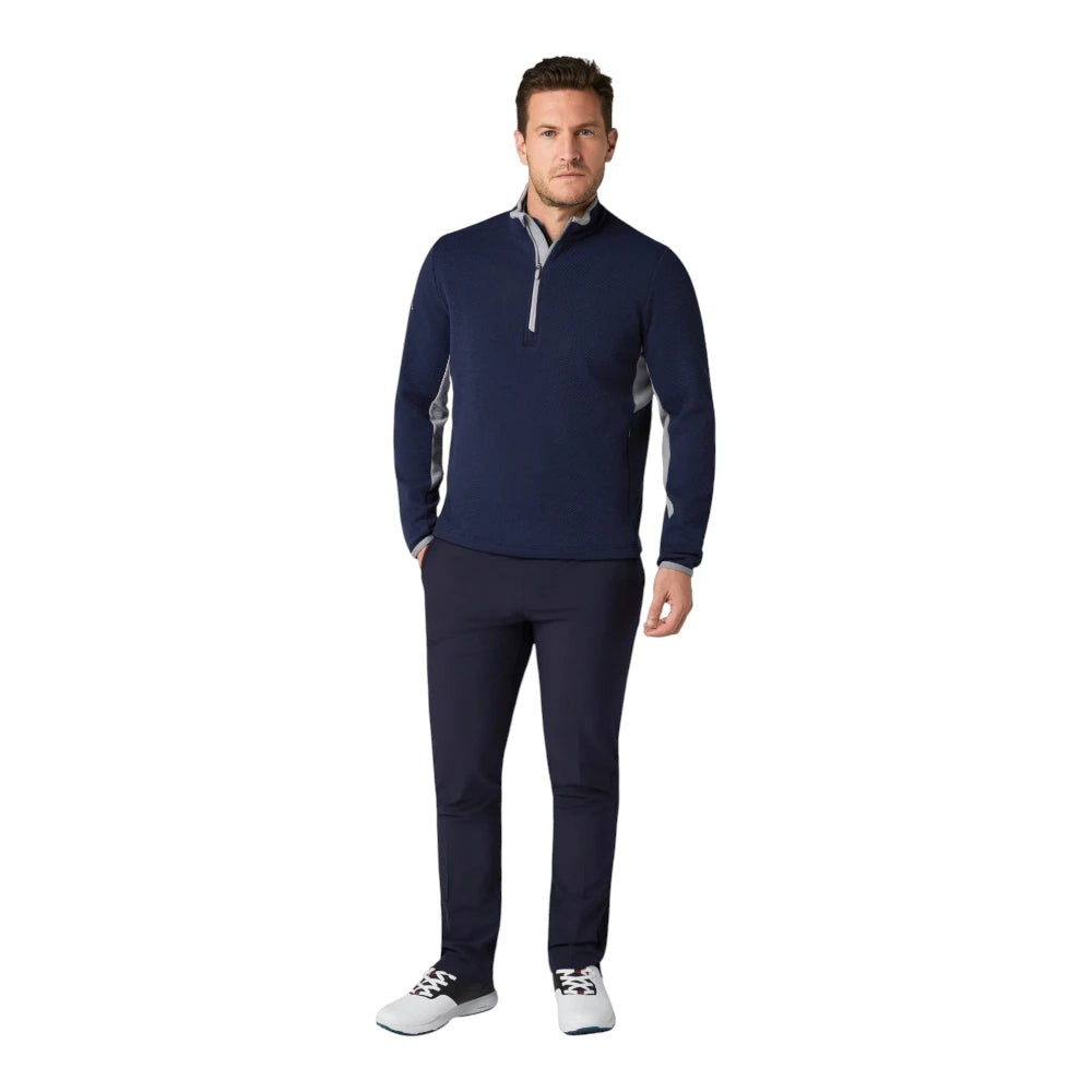 Callaway Blocked LS 1/4 Zip Golf Pullover CGKFF0F8