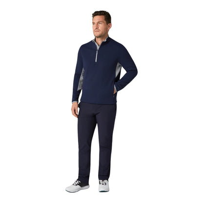 Callaway Blocked LS 1/4 Zip Golf Pullover CGKFF0F8