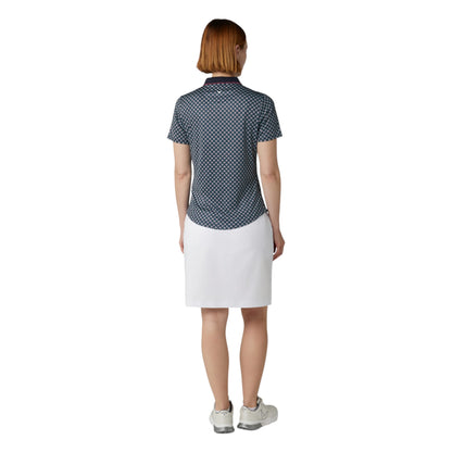 Callaway Ladies Mini Geo Floral SS Golf Polo Shirt CGKFF0J3